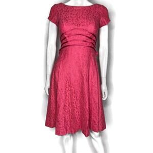 Vintage JR Theme Princess Cut Lace Overlay Dress